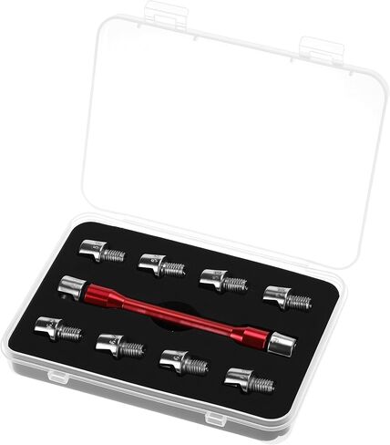 QWORK Motorcycle Spoke Wrench, 5.0-6.8mm Dirt Bike Wheel Spoke Wrench, for Most Motorbikes in Saudi Arabia
