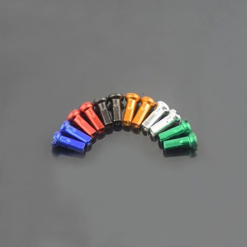 Vdaxvme 60x Colorful Road Bicycle Spoke Nipples 14G 2mm DiameterMountain Road Bike Long 12mm Cycling Replacement Accessory Wheel Bike Nipple Cap in Saudi Arabia