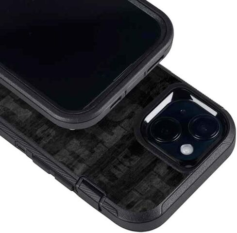 غلاف هاتف Skinit متوافق مع OtterBox Defender iPhone 13 - تصميم أسود وأبيض مرخص رسميًا من NFL Buffalo Bills in Kuwait