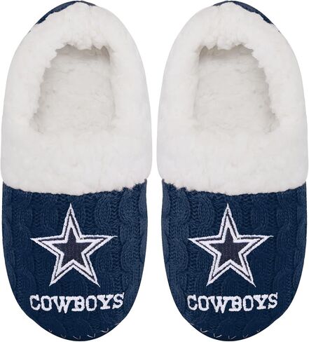 FOCO Womens NFL Team Color Moccasin Slippers in Saudi Arabia