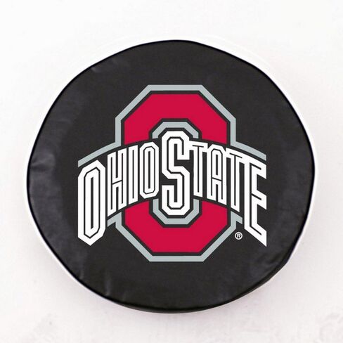 Holland Bar Stool TCYOhioStBK-32 1/4 x 12 Ohio State Tire Cover-Black in Saudi Arabia