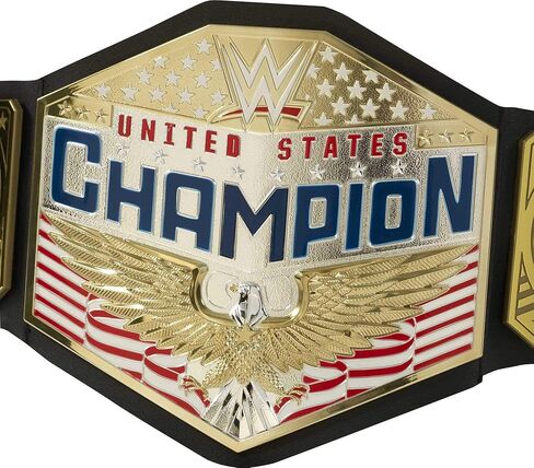 WWE Championship Title Featuring Authentic Styling, Metallic Medallions, Leather-like Belt & Adjustable Feature that Fits Waists of Kids 8 and Up in Saudi Arabia
