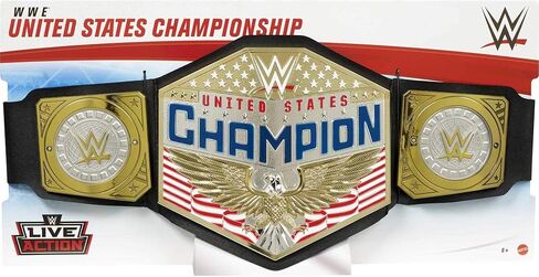 WWE Championship Title Featuring Authentic Styling, Metallic Medallions, Leather-like Belt & Adjustable Feature that Fits Waists of Kids 8 and Up in Saudi Arabia