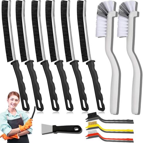 Crevice Cleaning Brush,6Pack Small Cleaning Brushes Grout Cleaner Brush Toilet Brush Scrub Brush for Shower Tile Skinny Gap Cleaning Tools for Household Use Bathroom Kitchen in Saudi Arabia