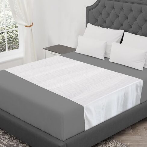 CoolShields Waterproof Bed Pads, 76" x 36" Washable Reusable Mattress Protector Bedwetting Pad for Incontinence in Kuwait