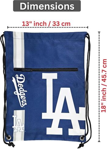 حقيبة ظهر FOCO Los Angeles Dodgers ذات الشعار الكبير مع جيب بسحاب ثانٍ - حقيبة Dodgers ذات إصدار محدود - MLB Gear - أظهر روح فريقك مع معدات LA Dodgers Fan Gear المرخصة رسميًا in Kuwait