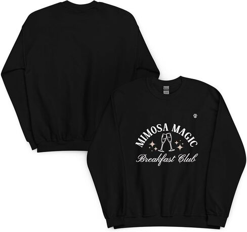 Mimosa Magic Breakfast Club للجنسين للجنسين للنساء للنساء Crewneck الملابس الجمالية ملابس الرجال الأنيقة in Saudi Arabia