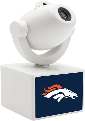 Sporticulture NFL American Football Denver Broncos - جهاز عرض صغير LED قابل للتعديل مع 6 تصميمات لشعار الفريق - مصباح كشاف محمول وقابل لإعادة الشحن - يعمل بالبطارية - 4.375 بوصة × 3.125 بوصة in Saudi Arabia
