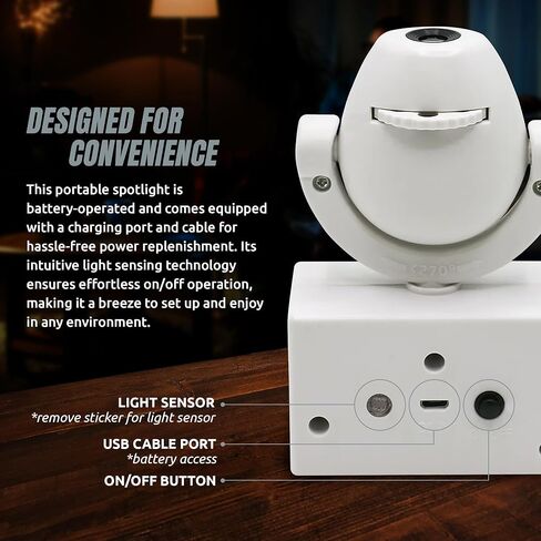 Sporticulture NFL American Football Dallas Cowboys - Adjustable Led Mini Spotlight Projector with 6 Team Logo Designs - Portable & Rechargeable Spotlight - Battery-Operated - 4.375" x 3.125" in Saudi Arabia