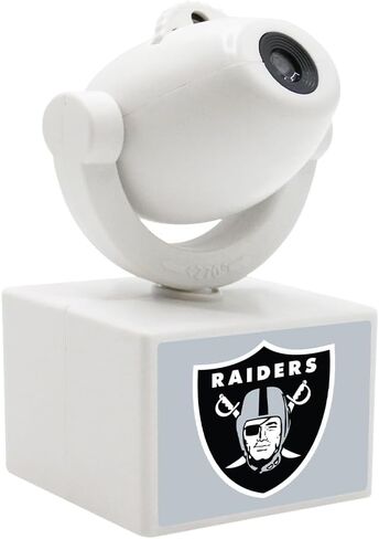 Sporticulture NFL American Football Las Vegas Raiders - جهاز عرض كشاف صغير LED قابل للتعديل مع 6 تصميمات لشعار الفريق - مصباح كشاف محمول وقابل لإعادة الشحن - يعمل بالبطارية - 4.375 بوصة × 3.125 بوصة in Saudi Arabia