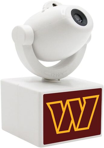 Sporticulture NFL American Football Washington Commanders - Adjustable Led Mini Spotlight Projector with 6 Team Logo Designs - Portable & Rechargeable Spotlight - Battery-Operated - 4.375" x 3.125" in Saudi Arabia