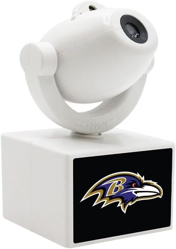 Sporticulture NFL American Football Baltimore Ravens - Adjustable Led Mini Spotlight Projector with 6 Team Logo Designs - Portable & Rechargeable Spotlight - Battery-Operated - 4.375" x 3.125" in Saudi Arabia