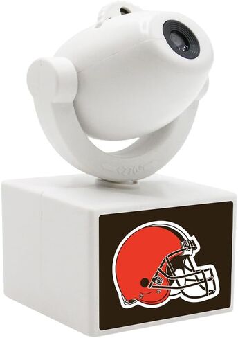 Sporticulture NFL American Football Cleveland Browns - Adjustable Led Mini Spotlight Projector with 6 Team Logo Designs - Portable & Rechargeable Spotlight - Battery-Operated - 4.375" x 3.125" in Saudi Arabia