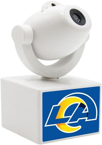 Sporticulture NFL American Football Los Angeles Rams - جهاز عرض كشاف صغير LED قابل للتعديل مع 6 تصميمات لشعار الفريق - مصباح كشاف محمول وقابل لإعادة الشحن - يعمل بالبطارية - 4.375 بوصة × 3.125 بوصة in Kuwait