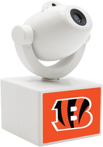 Sporticulture NFL American Football Cincinnati Bengals - جهاز عرض صغير LED قابل للتعديل مع 6 تصميمات لشعار الفريق - مصباح كشاف محمول وقابل لإعادة الشحن - يعمل بالبطارية - 4.375 بوصة × 3.125 بوصة in Kuwait