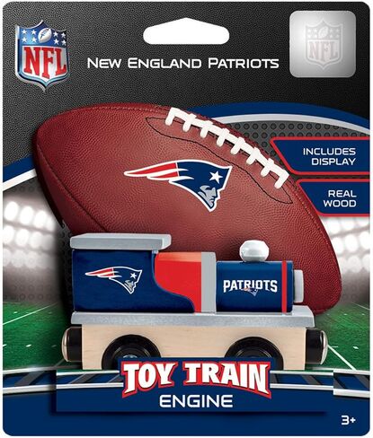 MasterPieces NFL New England Patriots Real Wood Toy Train, For Ages 3+ in Saudi Arabia