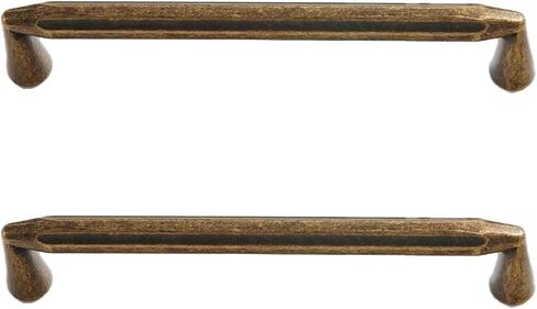 KEXYOAN Cupboard Handles Knobs 2 Pcs Hole Centers 7.5 Inch Antique Bronze Cabinet Pulls Vintage Dresser Drawer Suitable for Wardrobe Doors Kitchen Bathroom Hardware(Hole Center 96mm/3.77 Inch) in Kuwait