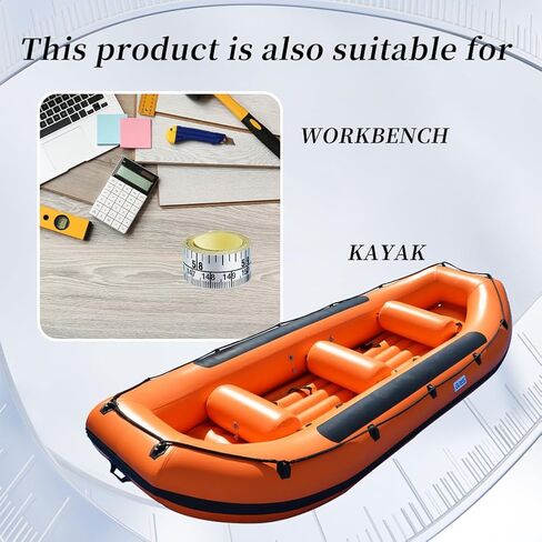 2PCS Fishing Measuring Sticker Waterproof 60 inch Self Adhesive Fishing Rulers for Kayaks Boat Coolers Marine Workbenches in Saudi Arabia