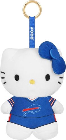 FOCO Unisex NFL Team Logo Plush Hello Kitty® Bag Charm Keychain in Saudi Arabia