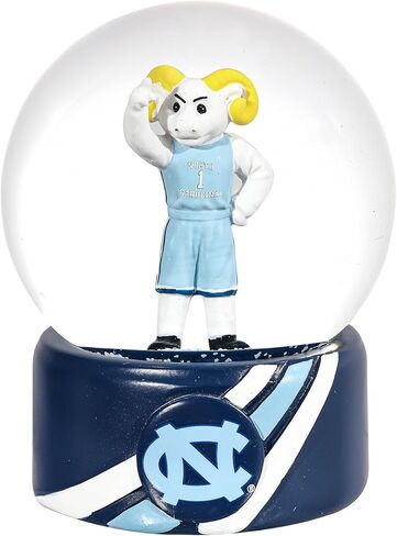 NCAA University of North Carolina Snow Globe, Officially Licensed College Sports Water Globe with Team Logo, Christmas Holiday Tabletop Decoration for Home, Alumni Gift for Men and Women Fans in Saudi Arabia