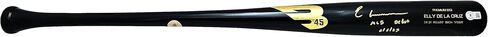 Elly De La Cruz Autographed Black Player Model Bat Reds "M.L.B Debut 6/6/23" Beckett BAS Witness in Saudi Arabia