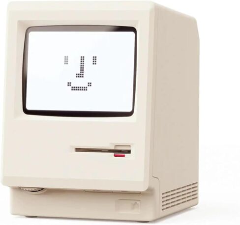 Maclock WB-8 ساعة منبه بكسل ريترو، 1984 80s ساعة رقمية إلكترونية بنمط الكمبيوتر مع شاشة LCD كبيرة، ساعة مكتب USB لغرفة النوم، أجهزة إنذار متعددة، تقويم، درجة الحرارة، سطوع قابل للتعديل in Saudi Arabia