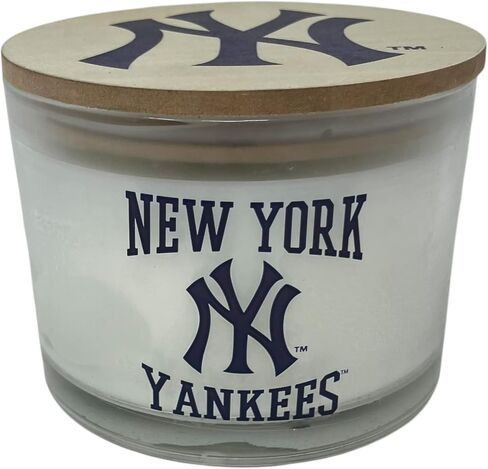 Pegasus Sports MLB ogo Top Football Team 3 Wick Candle, 12.5 oz, Team Colors (New York Yankees) in Saudi Arabia