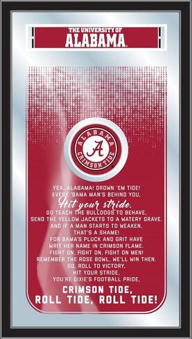 HBS Alabama 26" x 15" Fight Song Mirror by Holland Bar Stool Company in Saudi Arabia