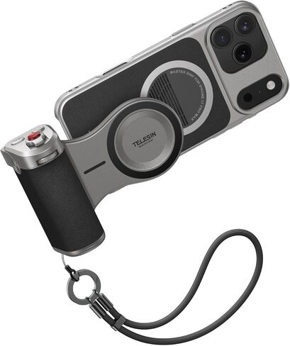 Telesin C03 Phone Magnetic Phone Selfie Light متوافق مع iPhone Magsafe ، CRI97 360 ° LED Selfie Ring Fill مع مرآة لصور الصور/التصوير الفوتوغرافي/Tiktok/Zoom Confer in Kuwait