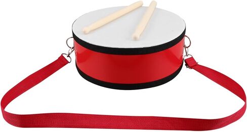 SWOOMEY 1 Set Red Marching Snare Drum for Lightweight Handheld Drum with Convenient Strap for Outdoor Performances Enhances Team Spirit and Music Enjoyment in Saudi Arabia