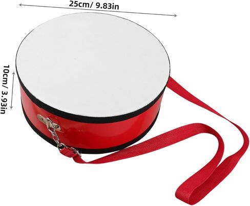 SWOOMEY 1 Set Red Marching Snare Drum for Lightweight Handheld Drum with Convenient Strap for Outdoor Performances Enhances Team Spirit and Music Enjoyment in Saudi Arabia