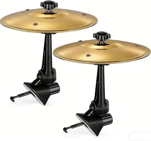 HEDPF Car Cymbal Air Vent Clip(2PCS)-Gold Mini Crash Cymbals for Car Dashboard,Easy Install Stainless Steel Musical Gift for Drummers & Music Lovers,No Tools Needed in Saudi Arabia