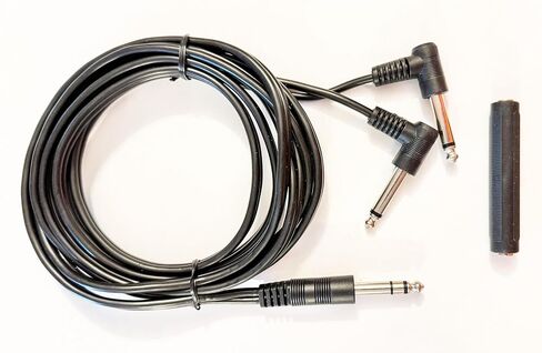 Silverline Y Cable Drum Splitters Compatible with Roland V-Drums (7.5ft Stereo TRS Female to 2X Mono TS Males) in Saudi Arabia