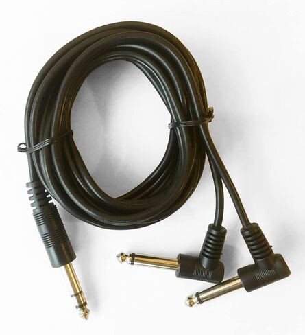 Silverline Y Cable Drum Splitters Compatible with Roland V-Drums (7.5ft Stereo TRS Female to 2X Mono TS Males) in Saudi Arabia
