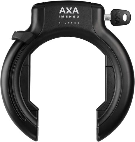 AXA Imenso XL Retractable Ring Lock Bike Lock, Heavy-Duty Anti Theft Frame Lock for Bicycles, Extra-Large Opening for Wide Tires, Key-Operated Security for Scooter, Electric Bikes, City Bikes in Kuwait