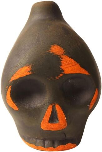 Comidox 1PC Aztec Death Whistle - Handcrafted Ceramic Skull Instrument Replica, No Battery Required for History Enthusiasts & Collectors in Saudi Arabia