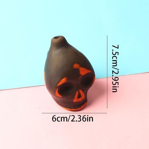 Comidox 1PC Aztec Death Whistle - Handcrafted Ceramic Skull Instrument Replica, No Battery Required for History Enthusiasts & Collectors in Saudi Arabia