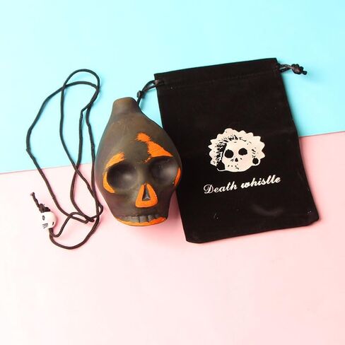 Comidox 1PC Aztec Death Whistle - Handcrafted Ceramic Skull Instrument Replica, No Battery Required for History Enthusiasts & Collectors in Saudi Arabia