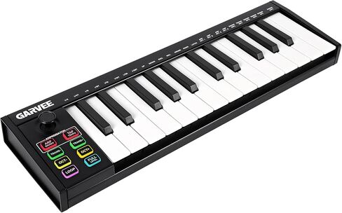 MIDI Keyboard 37 Key, USB MIDI Controller, ABS Keyboard with DAW Integration, 8 Drum Pads, 8 Knobs & OLED Display, Perfect for Music Production in Kuwait