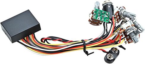 TOYANDONA Active Bass Preamp Wiring Circuit Kit Durable Electric Guitar Parts for Easy Installation Compact and Professional Design for Bass Guitar Replacement in Saudi Arabia