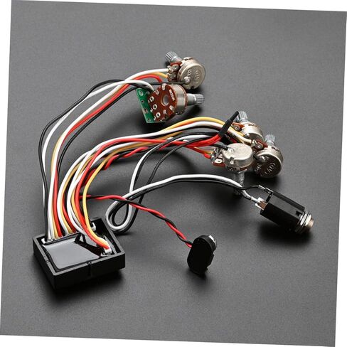 TOYANDONA Active Bass Preamp Wiring Circuit Kit Durable Electric Guitar Parts for Easy Installation Compact and Professional Design for Bass Guitar Replacement in Saudi Arabia