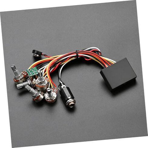 TOYANDONA Active Bass Preamp Wiring Circuit Kit Durable Electric Guitar Parts for Easy Installation Compact and Professional Design for Bass Guitar Replacement in Saudi Arabia