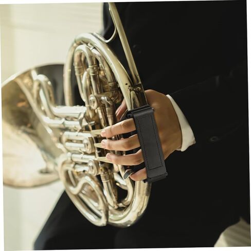 VICASKY French Horn Accessories Mouthpiece Case Double Pocket Mute Hand Strap Horns Guard Decor Grip Rest String Bag Leather Protector for Comfortable Playing Closure Musicians Secure Accessory in Saudi Arabia