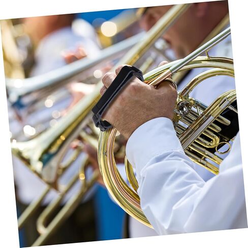 VICASKY French Horn Accessories Mouthpiece Case Double Pocket Mute Hand Strap Horns Guard Decor Grip Rest String Bag Leather Protector for Comfortable Playing Closure Musicians Secure Accessory in Saudi Arabia