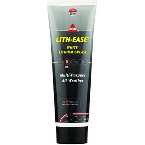 LITH-EASE Premium White Lithium Grease 8oz Tube - Heavy-Duty, Multipurpose Lubricant for Automotive, Industrial & Household Use - Long-Lasting, Water & Heat Resistant, Rust Prevention