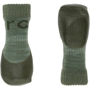 RC Pet Products Sporty PAWks Anti-Slip, Stylish, Functional, Protective Dog Socks | Large, Olive Heather