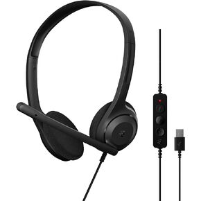 EPOS C1 USB-A Premium Headset for Professionals - Superior Sound, Noise-Canceling Microphone, Comfortable and Adjustable for All-Day Use, Certified Compatibility with Chromebooks