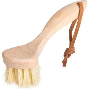 Redecker Waffle Machine Brush with Oiled Beechwood Handle, Stiff Heat-Resistant Tampico Fiber Bristles, 6-1/2 inches, Made in Germany