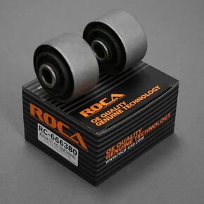Compatible/Replacement for 01-05 (XA20 2nd Gen) Rocar RC-666380 2PCS (Driver & Passenger Side) Rear Trailing Arm Bushing (Black)