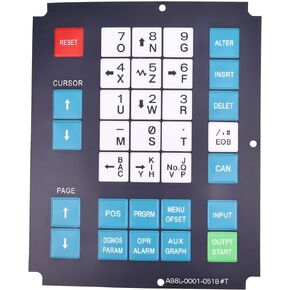 WQSING Keypad Keysheet A98L-0001-0518#T for 32 Key Membrane Switch 0T 0TA 0-TB 0-TC 0-TD MDI Manual Data Input keypad